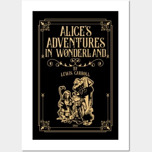 Alice in Wonderland - Lewis Carroll - Mad Hatter, White Rabbit, Cheshire Cat Posters and Art